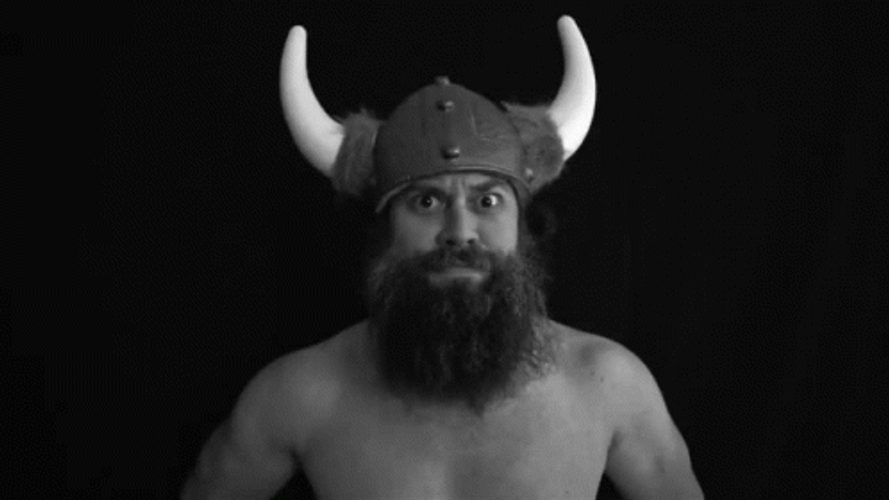 Man In Vikings Costume GIF