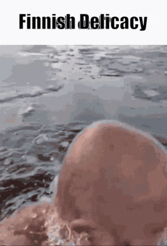 Man in Water Finnish Delicacy