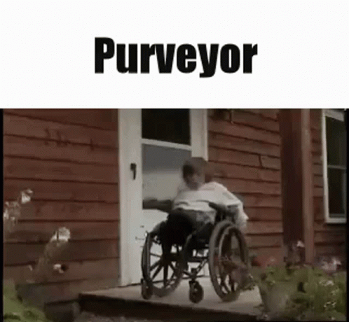 Man In Wheelchair Going Up House Steps GIF