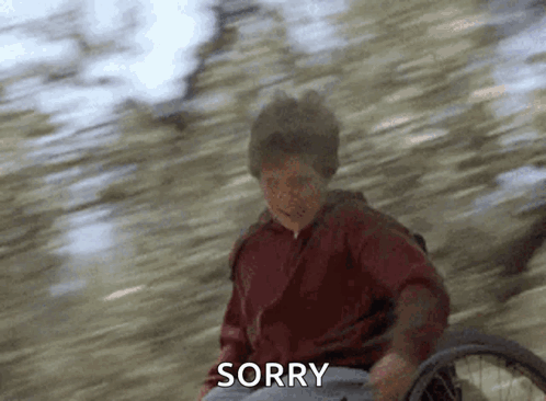 Man In Wheelchair Making Sorry Gesture GIF