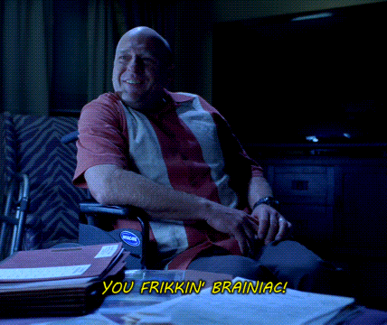 Man in Wheelchair Saying You Frikking Brainiac