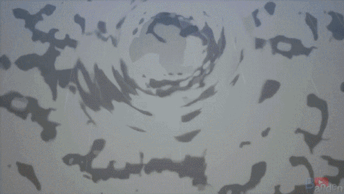 Man In White Cape Flying With Blue Ball GIF