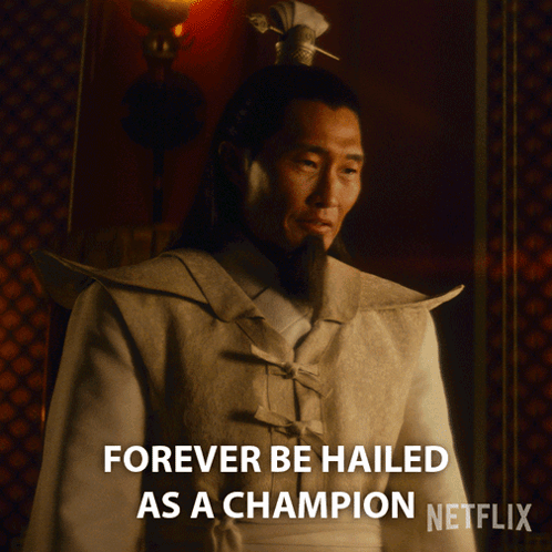 Man In White Costume Forever Champion GIF