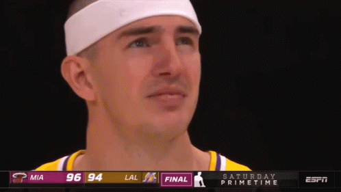 Man in White Headband Crying Watching Basketball