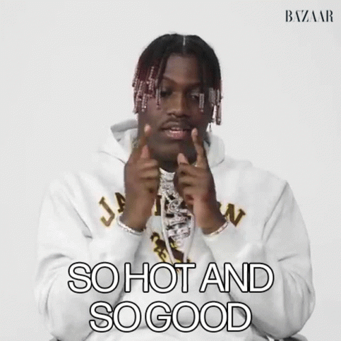 Man in White Hoodie Saying So Hot and So Good