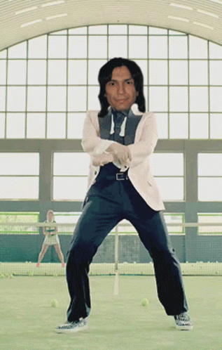Man In White Jacket Dancing GIF