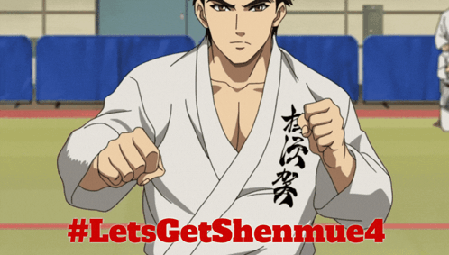 Man in White Karate Uniform