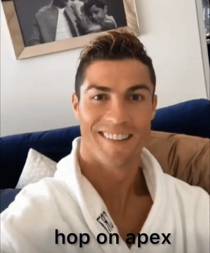 Man in White Robe Hop on Apex