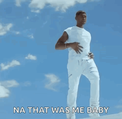 Man In White Shirt And Pants On Staircase GIF