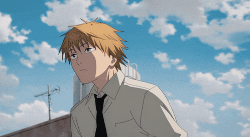 Man in White Shirt and Tie Looking Up