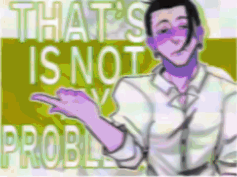 Man in White Shirt and Tie Pointing That's Not a Problem