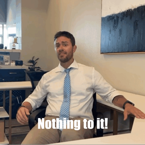 Man in White Shirt and Tie Saying Nothing to It