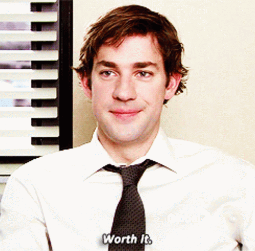Man in White Shirt and Tie Says Worth It