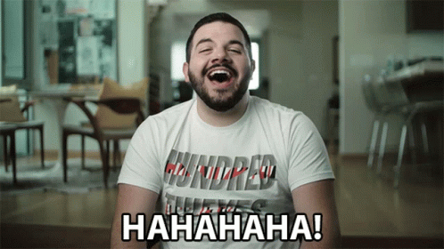 Man in White Shirt Hundred Laughs