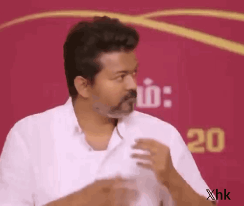 Man In White Shirt Making Funny Face GIF