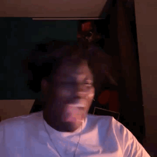 Man in White Shirt Making Funny Open Mouth