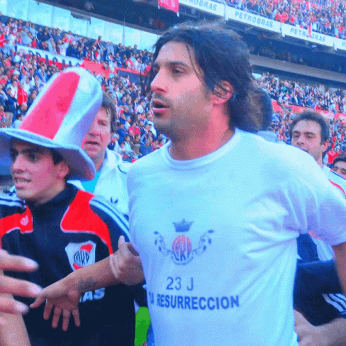 Man In White Shirt Saying 23 J GIF