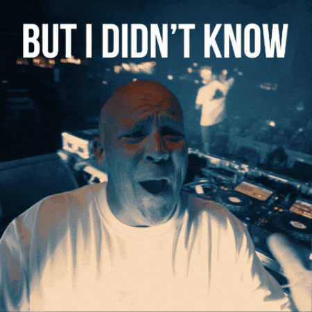 Man In White Shirt Saying But I Didn't Know GIF