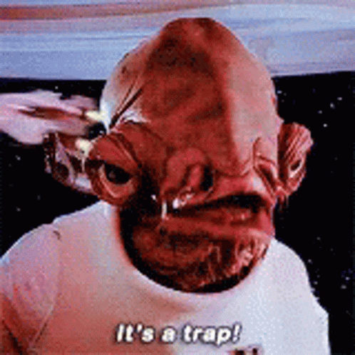 Man in White Shirt Saying It's a Trap