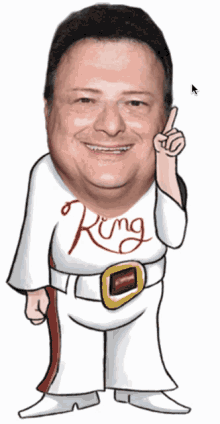 Man In White Shirt Saying King GIF