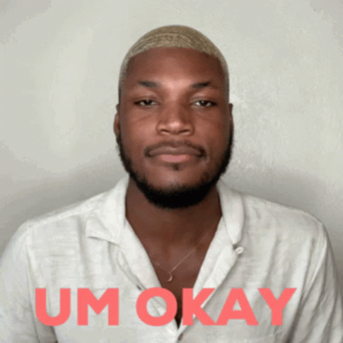 Man in White Shirt Saying Um Okay