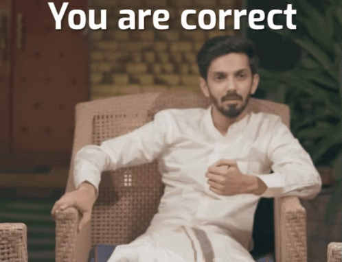 Man In White Shirt Saying You Are Correct GIF