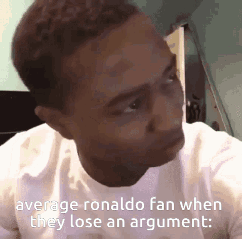 Man in White Shirt Says Average Ronaldo Fan