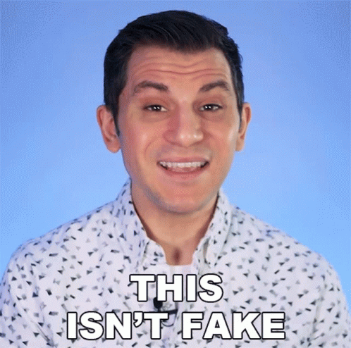 Man in White Shirt Says This Isn't Fake