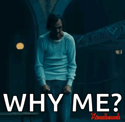 Man In White Shirt Screaming Why Me GIF