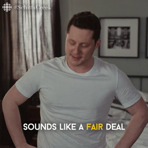 Man in White Shirt Sounds Like a Fair Deal