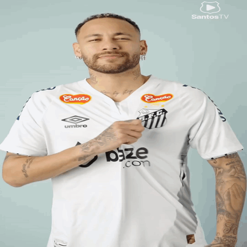 Man in White Shirt With Cansao Sticker