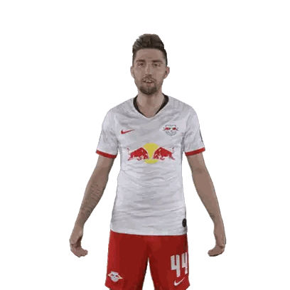 Man in White Shirt with Red Bull Logo