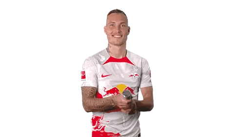 Man in White Shirt with Red Bull Logo