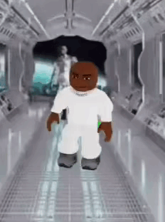 Man in White Suit Walking