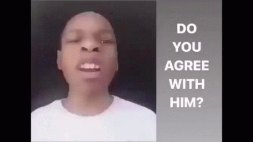 Man In White T-Shirt Asking Do You Agree GIF
