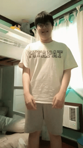 Man in White T-Shirt Saying Pitapat