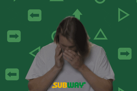 Man in White T-Shirt With Subway