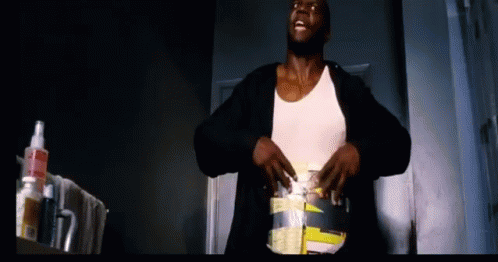 Man In White Tank Top And Black Jacket GIF
