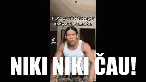 Man in White Tank Top Saying Niki Niki Cau