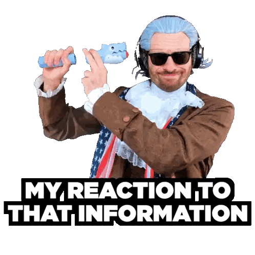 Man in Wig and Sunglasses Holding Blue Cat