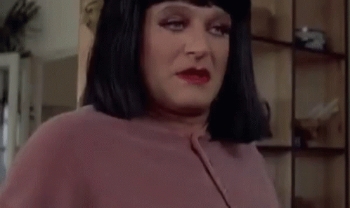 Man In Wig Saying God Bless You GIF
