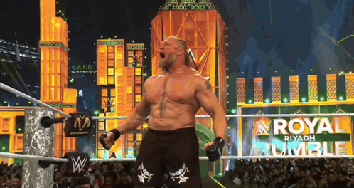 Man in Wrestling Ring Royal Rumble