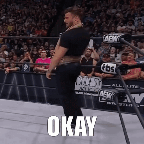 Man in Wrestling Ring Says Okay
