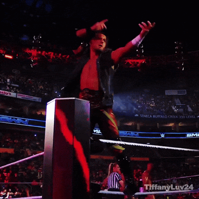 Man in Wrestling Ring With Titanyluv24 Watermark