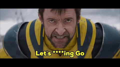 Man In Yellow And Blue Suit Saying Lets Go GIF