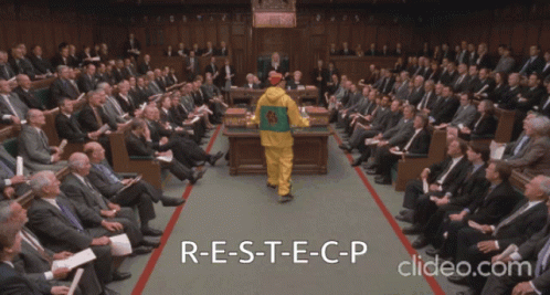 Man in Yellow and Green Jacket With RESECP
