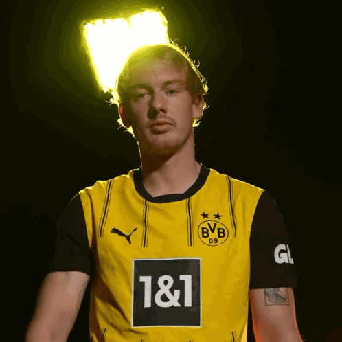 Man In Yellow Black Shirt 1 & 1