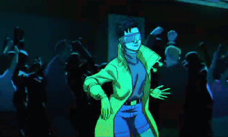 Man in Yellow Coat and Blue Shorts