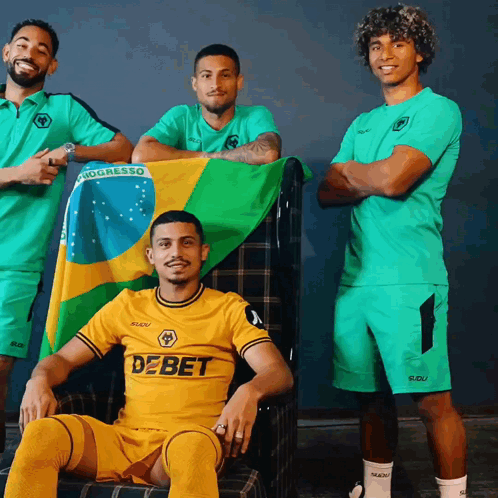 Man in Yellow Debet Shirt