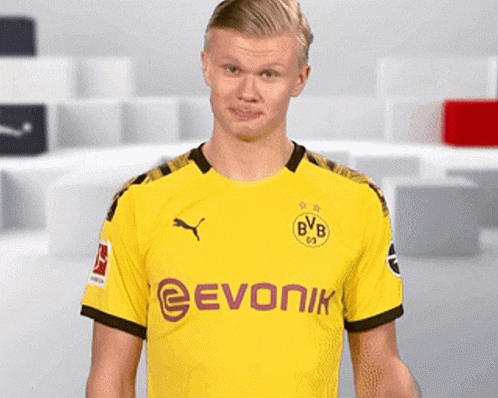 Man In Yellow Evonik Jersey GIF